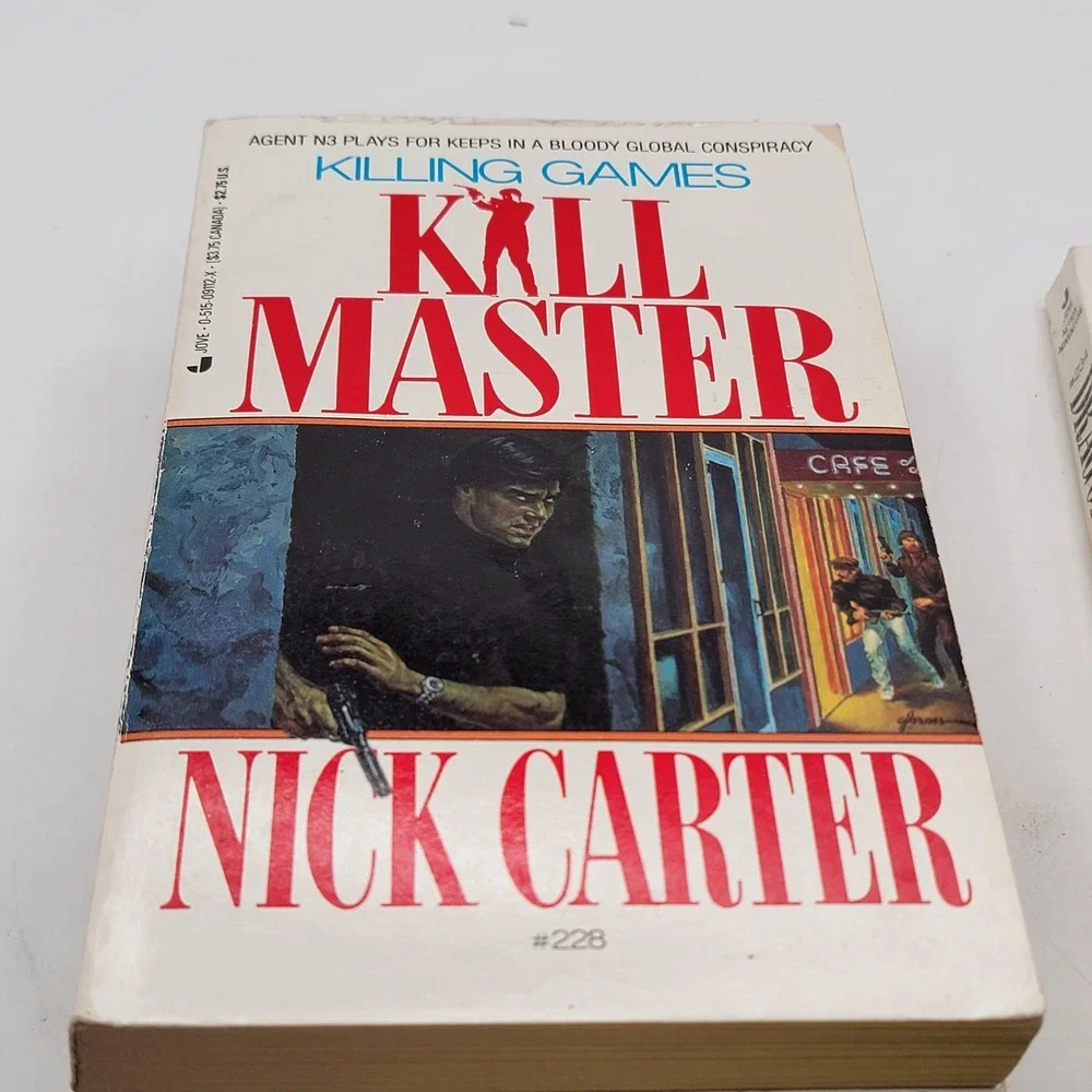 Nick Carter Killmaster Paperback Lot 4 Books 228 232 234 235 Spy Action Good